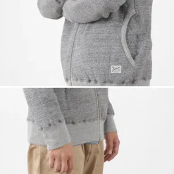 KEPANI / Crew Neck Full Zip Sweat Jacket