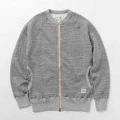 KEPANI / Crew Neck Full Zip Sweat Jacket