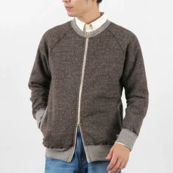 KEPANI / Crew Neck Full Zip Sweat Jacket