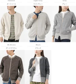 KEPANI / Crew Neck Full Zip Sweat Jacket