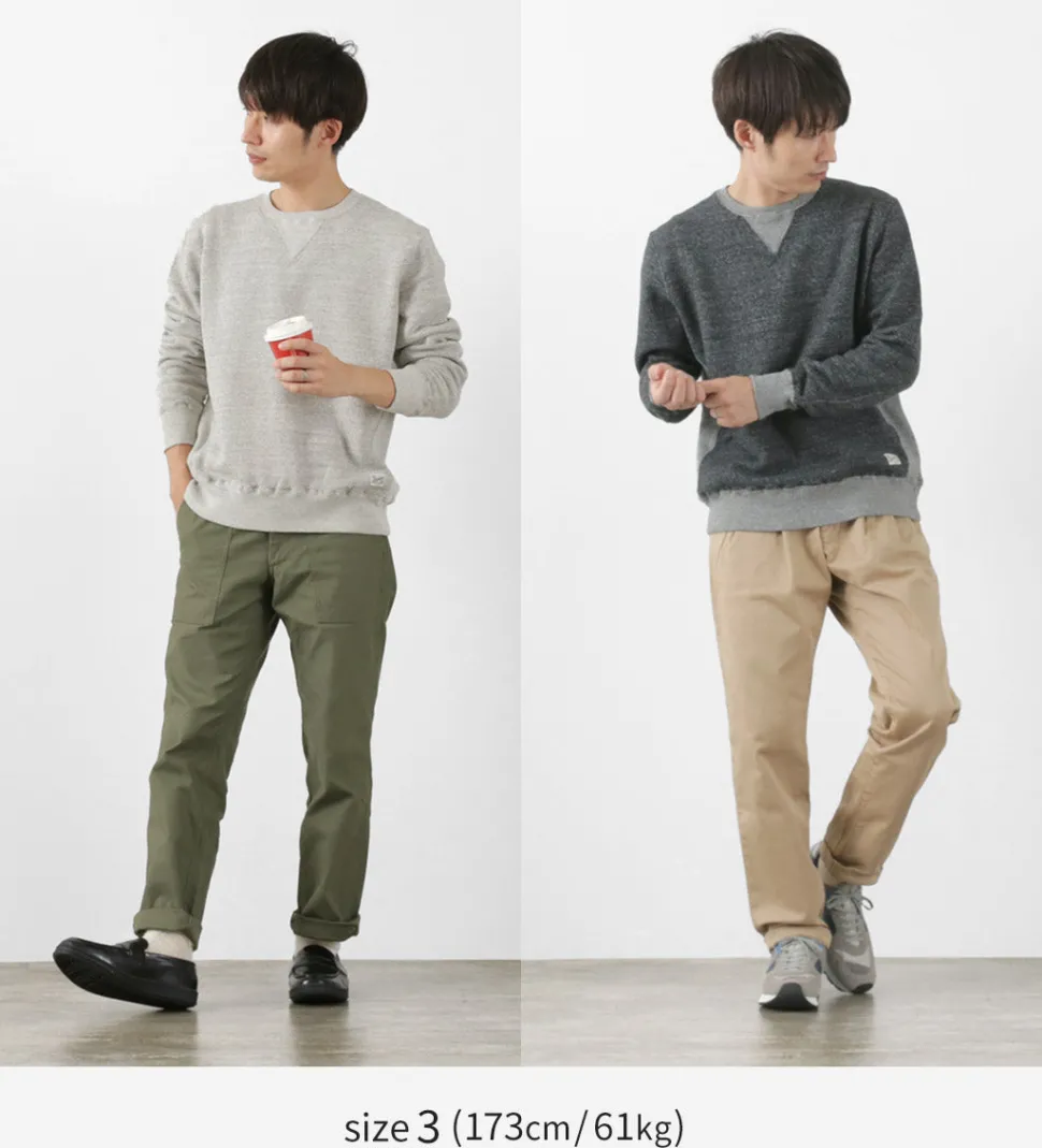 KEPANI / Crew Neck Set-In Sleeve Sweatshirt