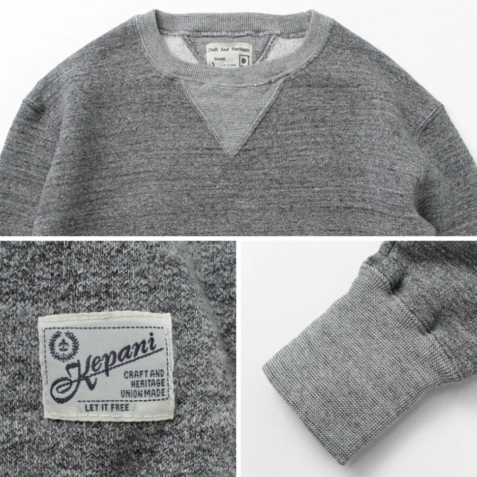 KEPANI / Crew Neck Set-In Sleeve Sweatshirt