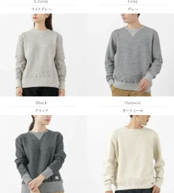 KEPANI / Crew Neck Set-In Sleeve Sweatshirt