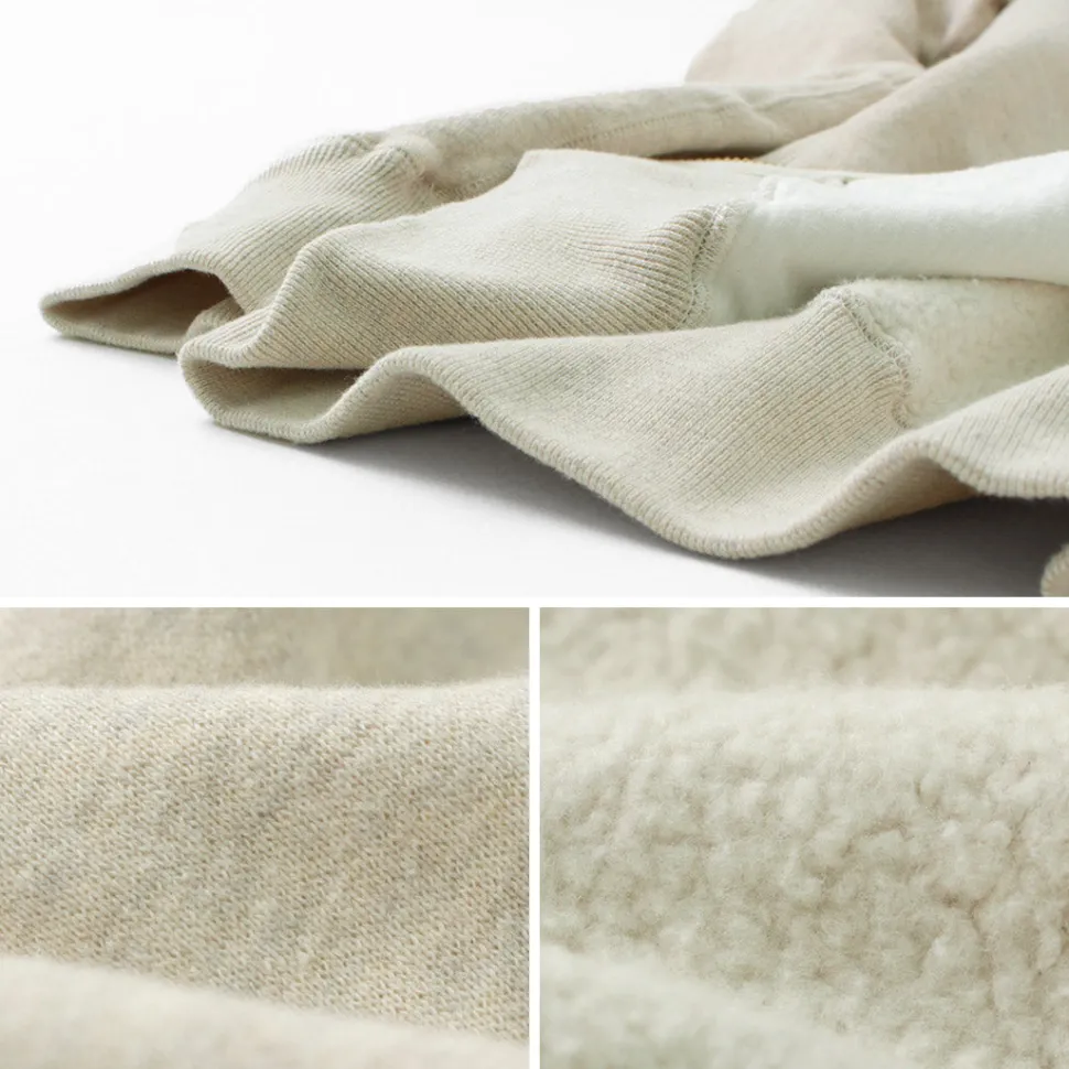 KEPANI / Great Smoky Raffybrushed-lining stand neck sweatshirt jacket