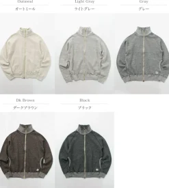 KEPANI / Great Smoky Raffybrushed-lining stand neck sweatshirt jacket