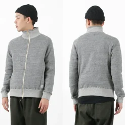 KEPANI / Great Smoky Raffybrushed-lining stand neck sweatshirt jacket