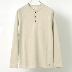 KEPANI / Henley neck long sleeve tee