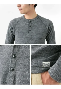 KEPANI / Henley neck long sleeve tee