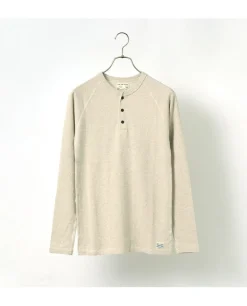 KEPANI / Henley neck long sleeve tee