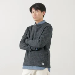 KEPANI / Raffy brushed lining Boat Neck Sweatshirt Basque Shirt