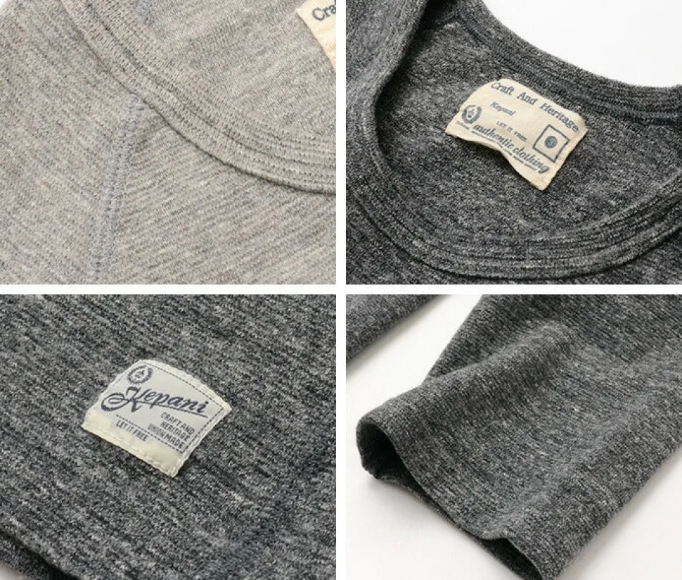 KEPANI / Raffy Spun Milled 7/10 Sleeve T-Shirt