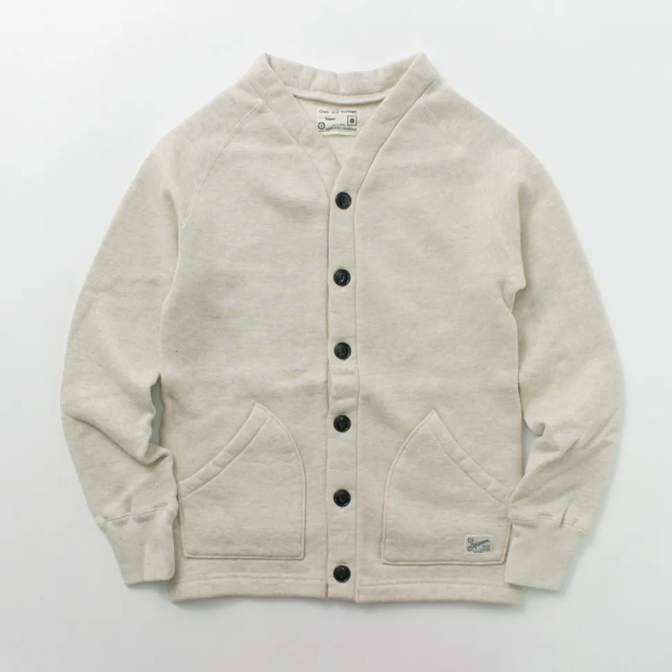 KEPANI / Sunset 2 Raffy brushed-lining sweatshirt cardigan