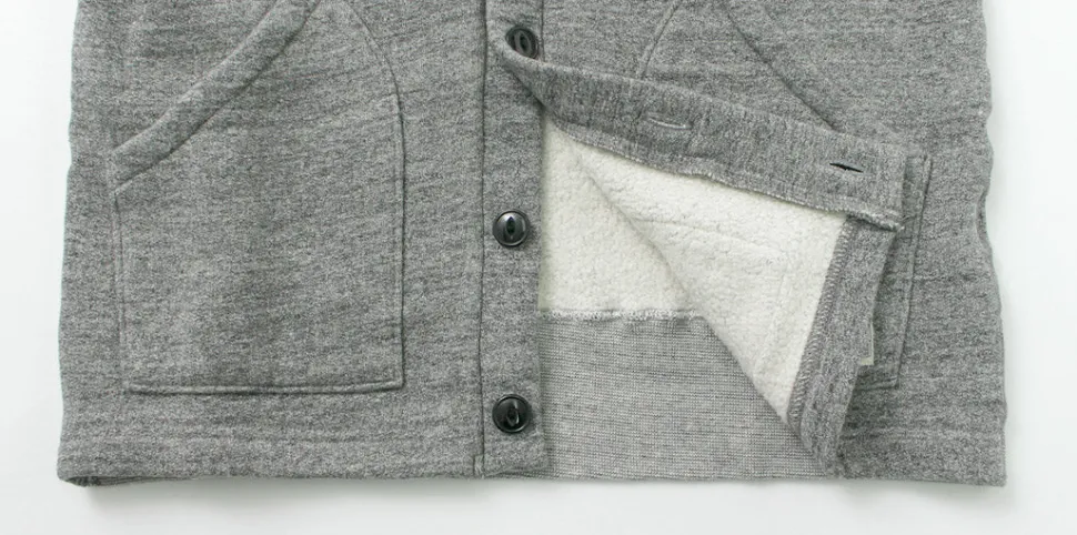 KEPANI / Sunset 2 Raffy brushed-lining sweatshirt cardigan