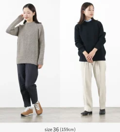 KERRY WOOLLEN MILLS / 7G 1PLY fisherman rib crew neck knit