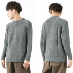 KERRY WOOLLEN MILLS / 7G 1PLY fisherman rib crew neck knit