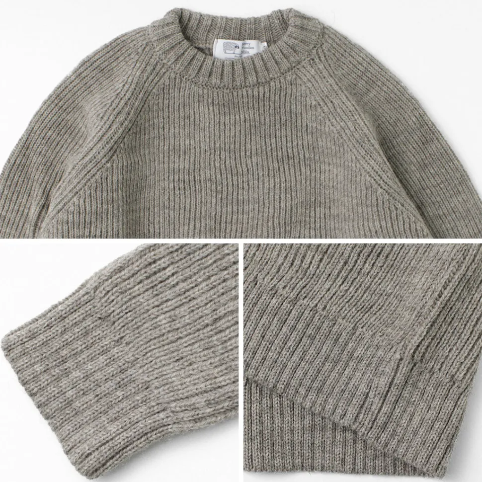 KERRY WOOLLEN MILLS / 7G 1PLY fisherman rib crew neck knit