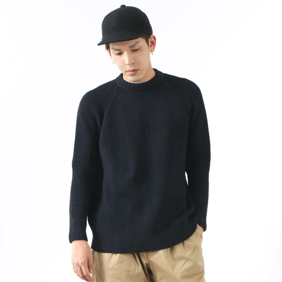 KERRY WOOLLEN MILLS / 7G 1PLY fisherman rib crew neck knit