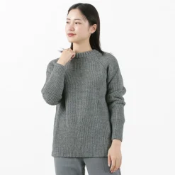 KERRY WOOLLEN MILLS / 7G 1PLY fisherman rib crew neck knit