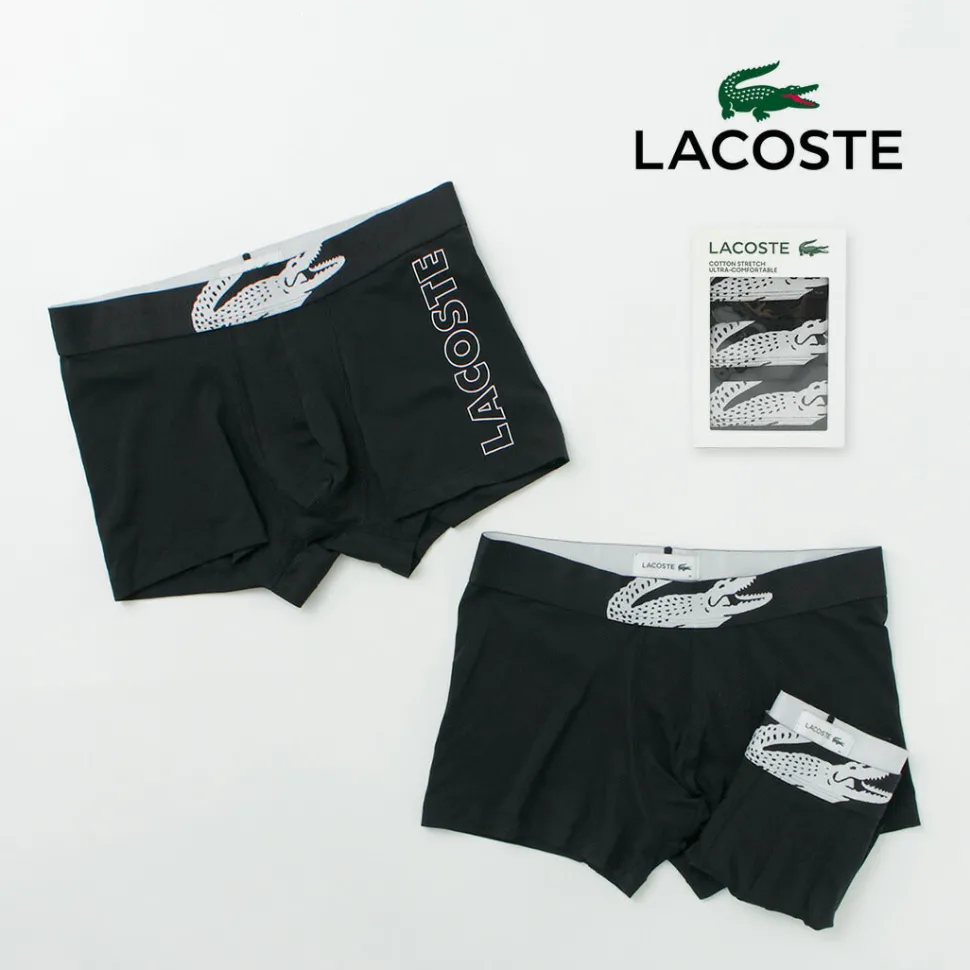 LACOSTE / Croc Print 3 Pack Boxer Pants