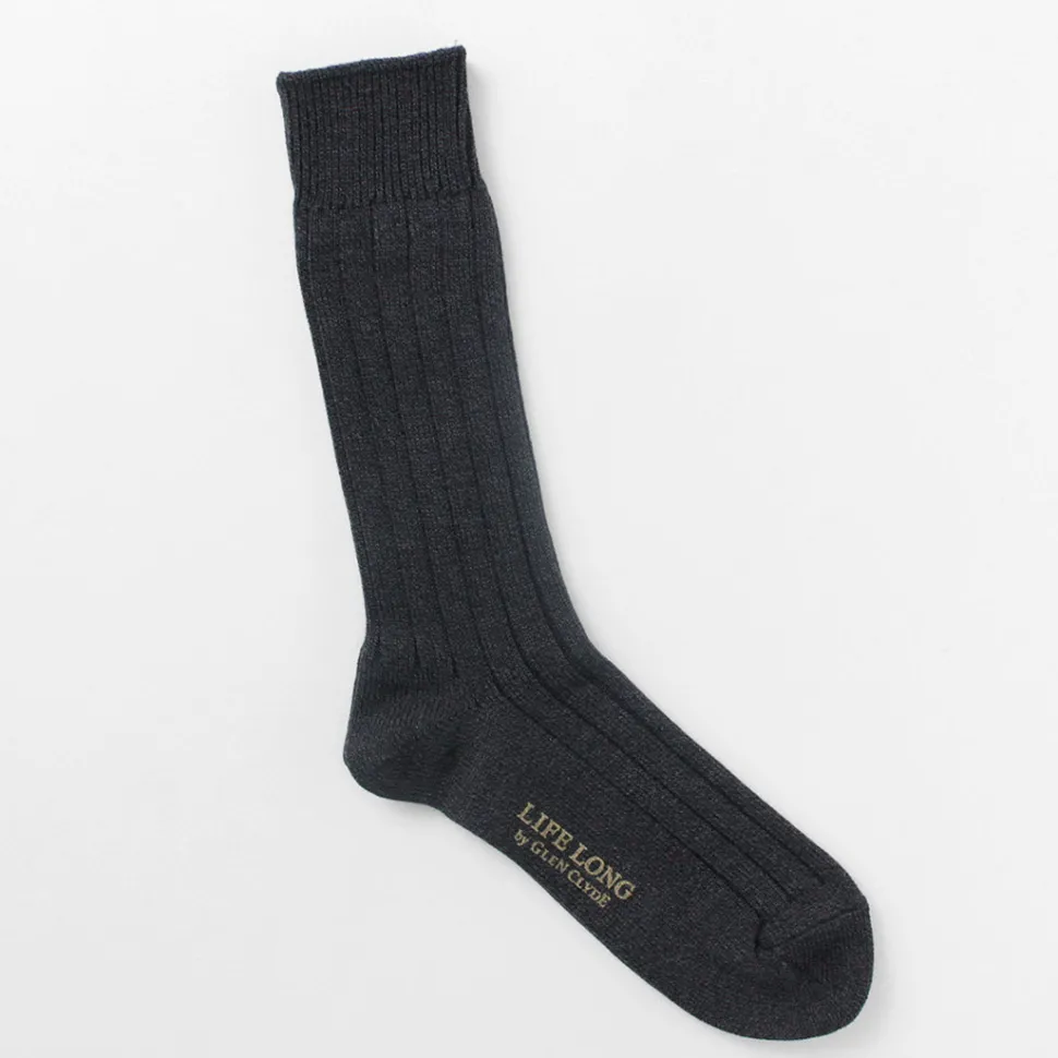 LIFE LONG BY GLEN CLYDE / TS-1 Cotton and Cordura ribbed socks