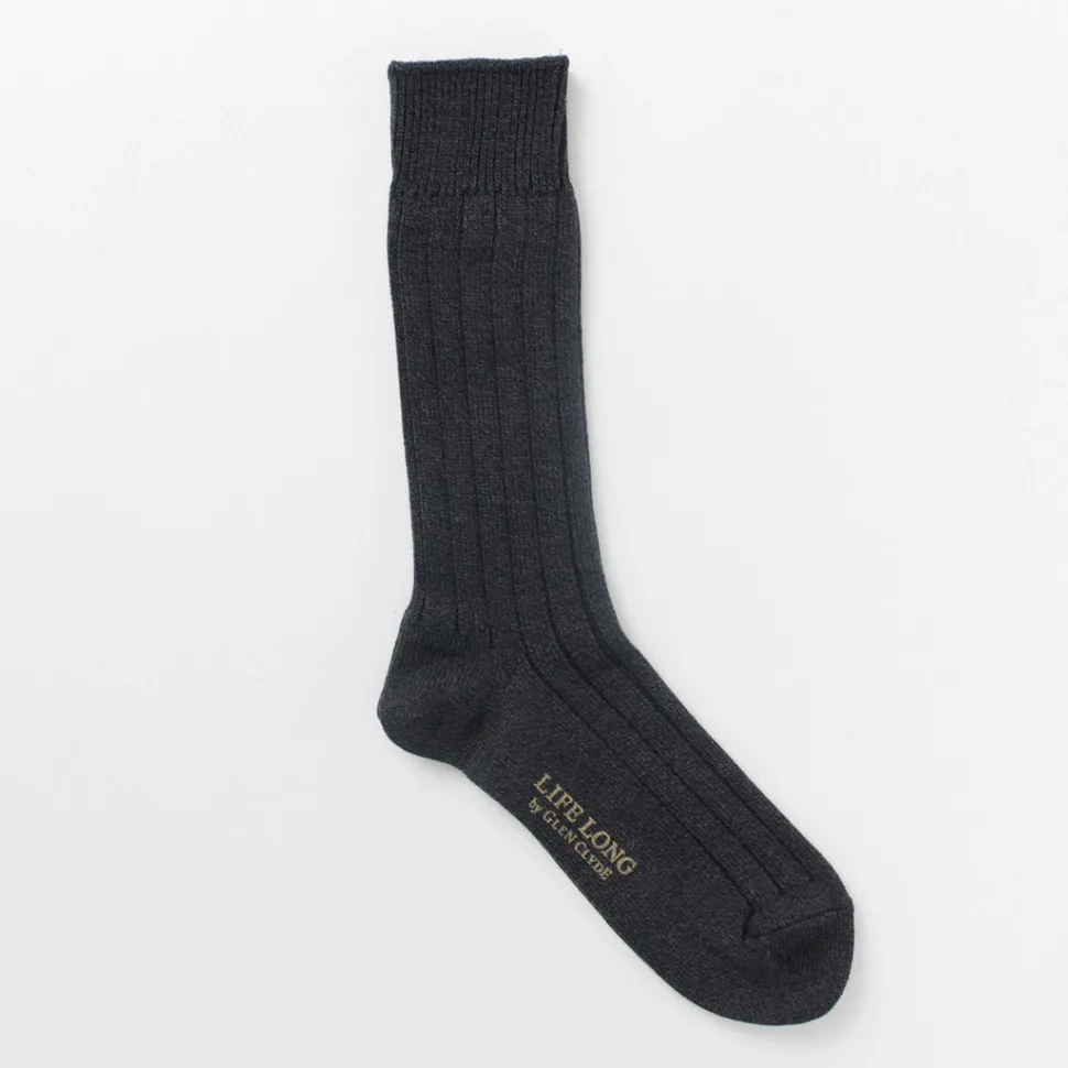 LIFE LONG BY GLEN CLYDE / TS-1 Cotton and Cordura ribbed socks