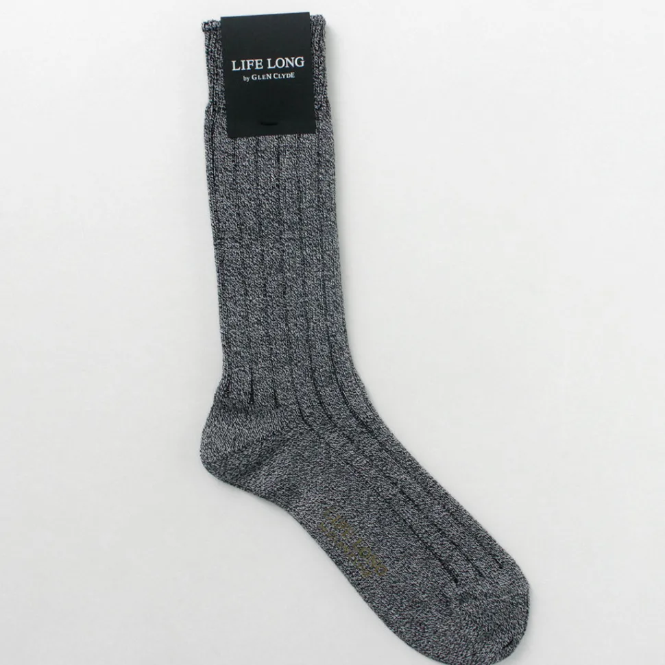 LIFE LONG BY GLEN CLYDE / TS-1 Cotton and Cordura ribbed socks