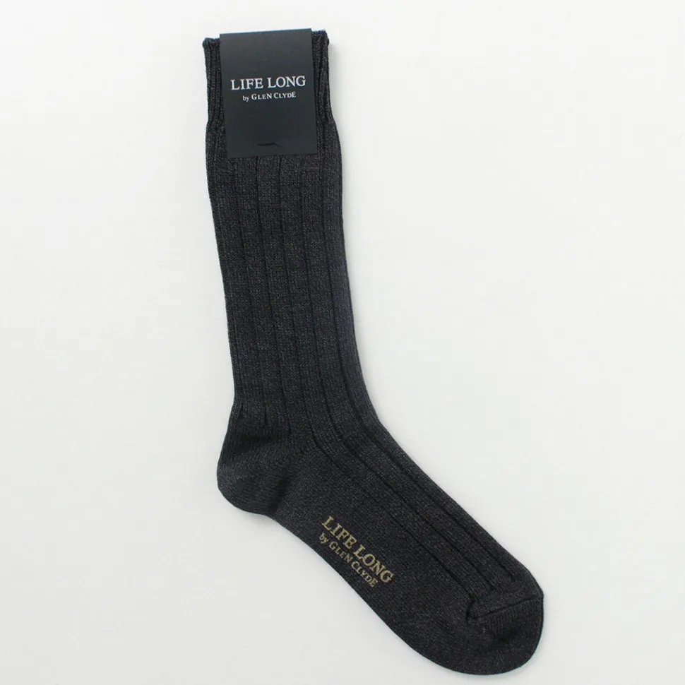 LIFE LONG BY GLEN CLYDE / TS-1 Cotton and Cordura ribbed socks
