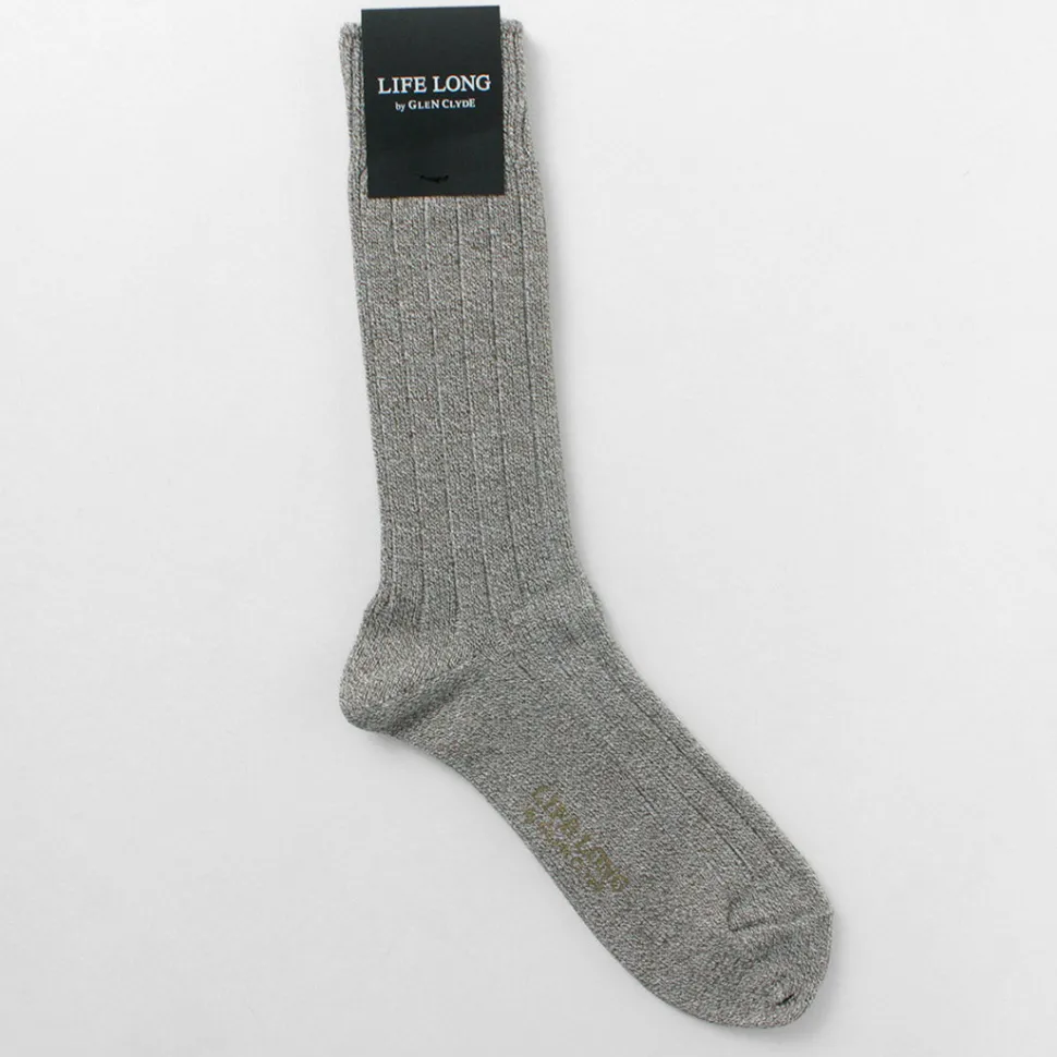 LIFE LONG BY GLEN CLYDE / TS-1 Cotton and Cordura ribbed socks
