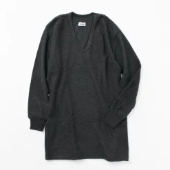 LOCALINA MERIYASU / U-Neck Cashmere Blend Long Sleeve Inner