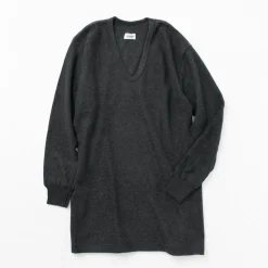 LOCALINA MERIYASU / U-Neck Cashmere Blend Long Sleeve Inner