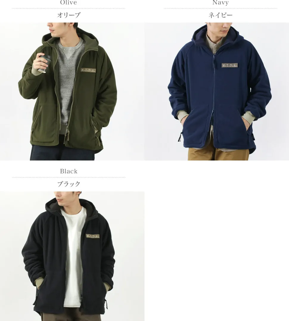 M.I.D.A. / Polartec Boa fleece ZIP-UP
