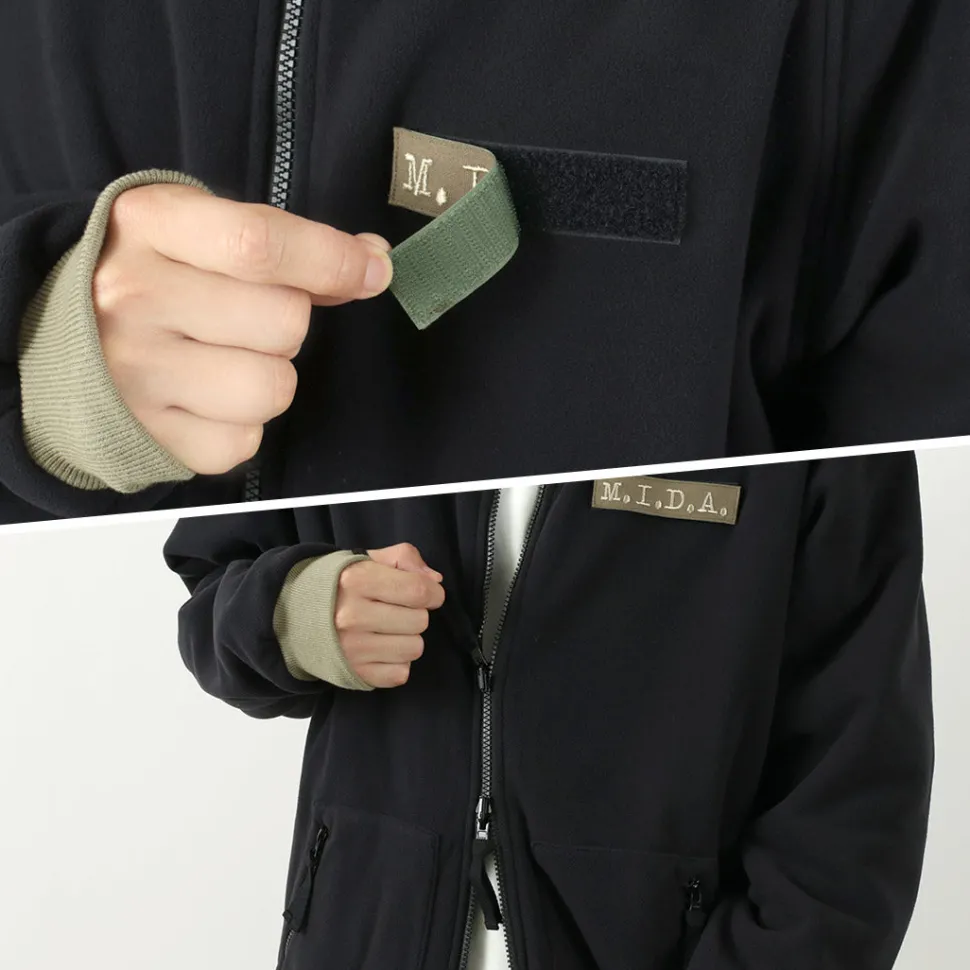 M.I.D.A. / Polartec Boa fleece ZIP-UP