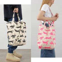 MIKAMI / Cotton twill sling tote bag