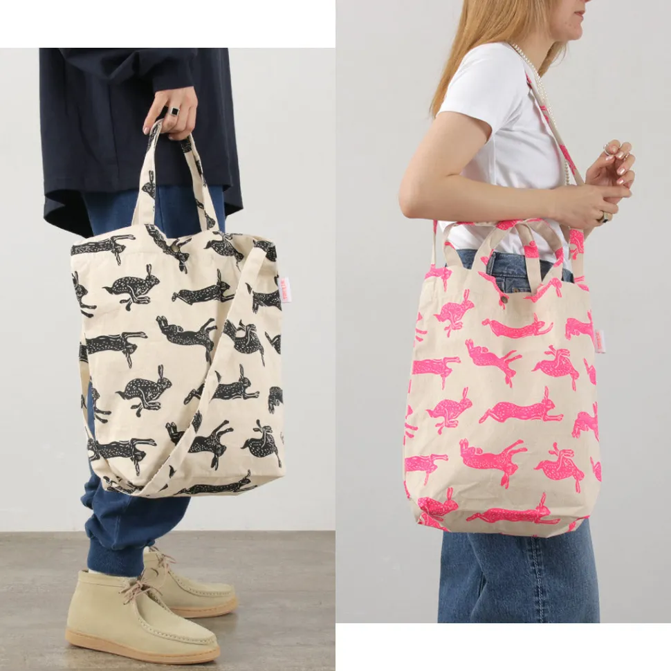 MIKAMI / Cotton twill sling tote bag