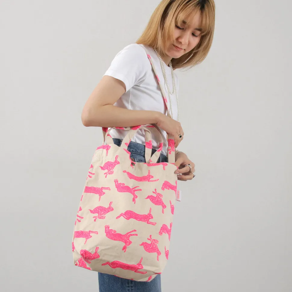 MIKAMI / Cotton twill sling tote bag