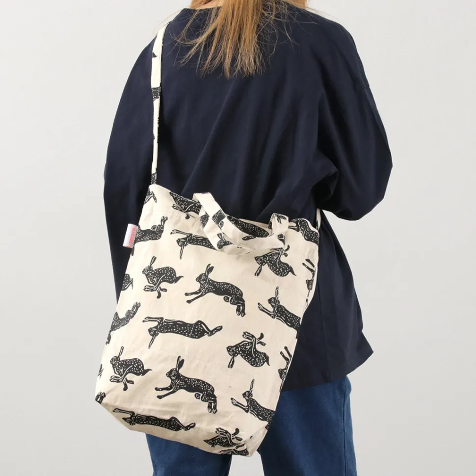 MIKAMI / Cotton twill sling tote bag