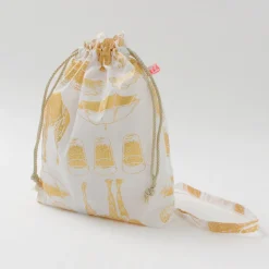 MIKAMI / Printed Nylon Drawstring Bag Shoulder Bag