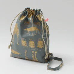 MIKAMI / Printed Nylon Drawstring Bag Shoulder Bag