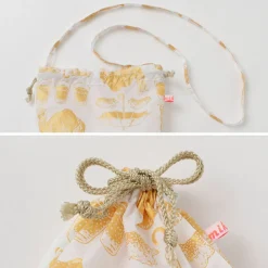 MIKAMI / Printed Nylon Drawstring Bag Shoulder Bag