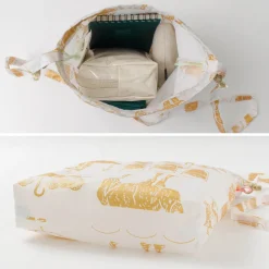 MIKAMI / Printed Nylon Drawstring Bag Shoulder Bag