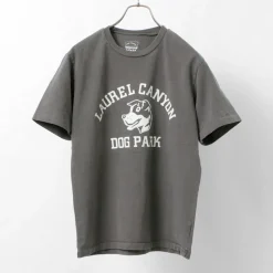 MIXTA / Basic crew print T-shirt (dog park)