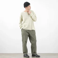 MOC T / Heavy Neon Waffle Henry Neck Pullover