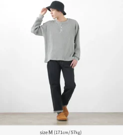 MOC T / Heavy Neon Waffle Henry Neck Pullover