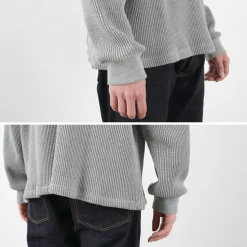 MOC T / Heavy Neon Waffle Henry Neck Pullover