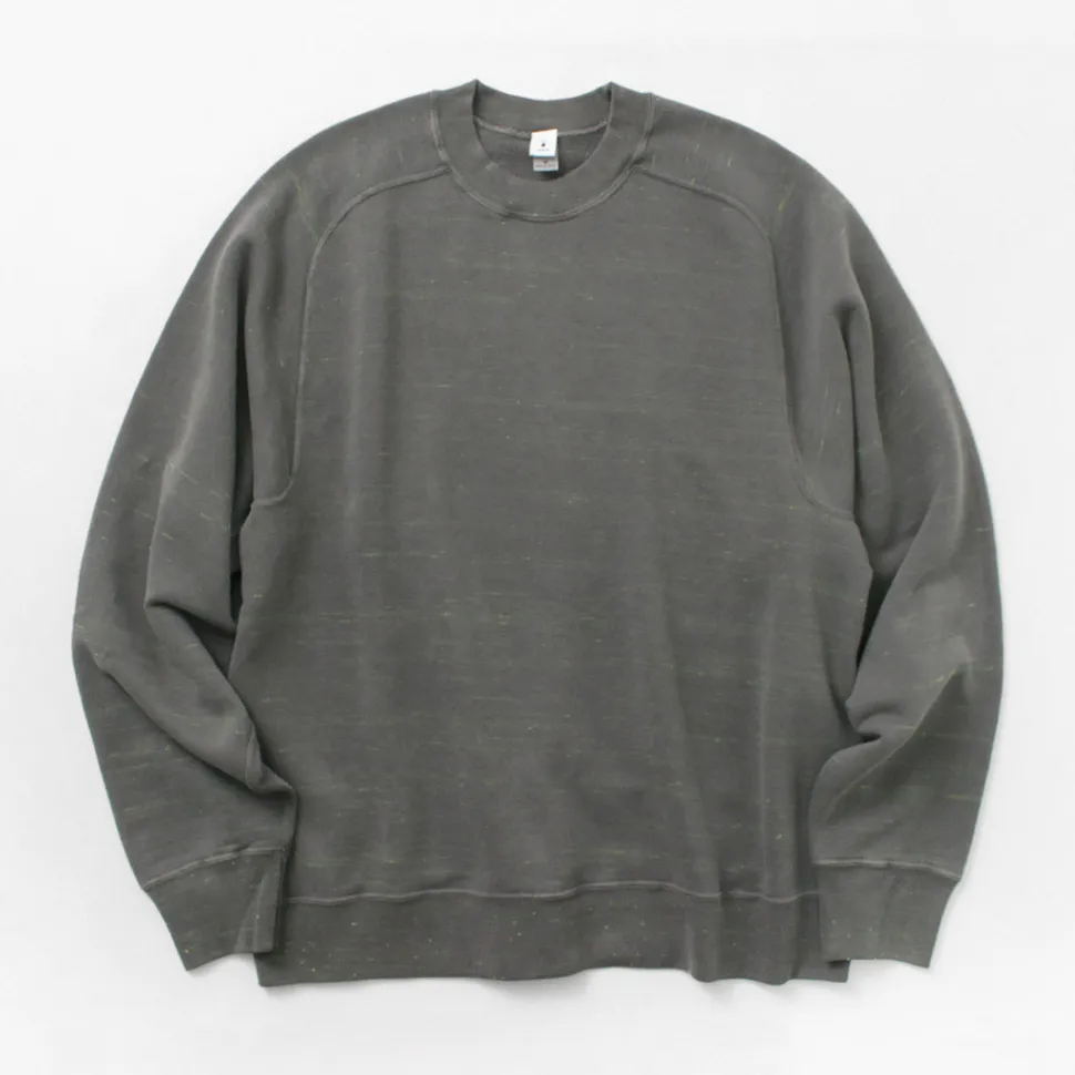 MOC T / Neon Script Loopwheel Overdyed Raglan Long Sleeve Sweatshirt