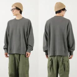 MOC T / Neon Script Loopwheel Overdyed Raglan Long Sleeve Sweatshirt