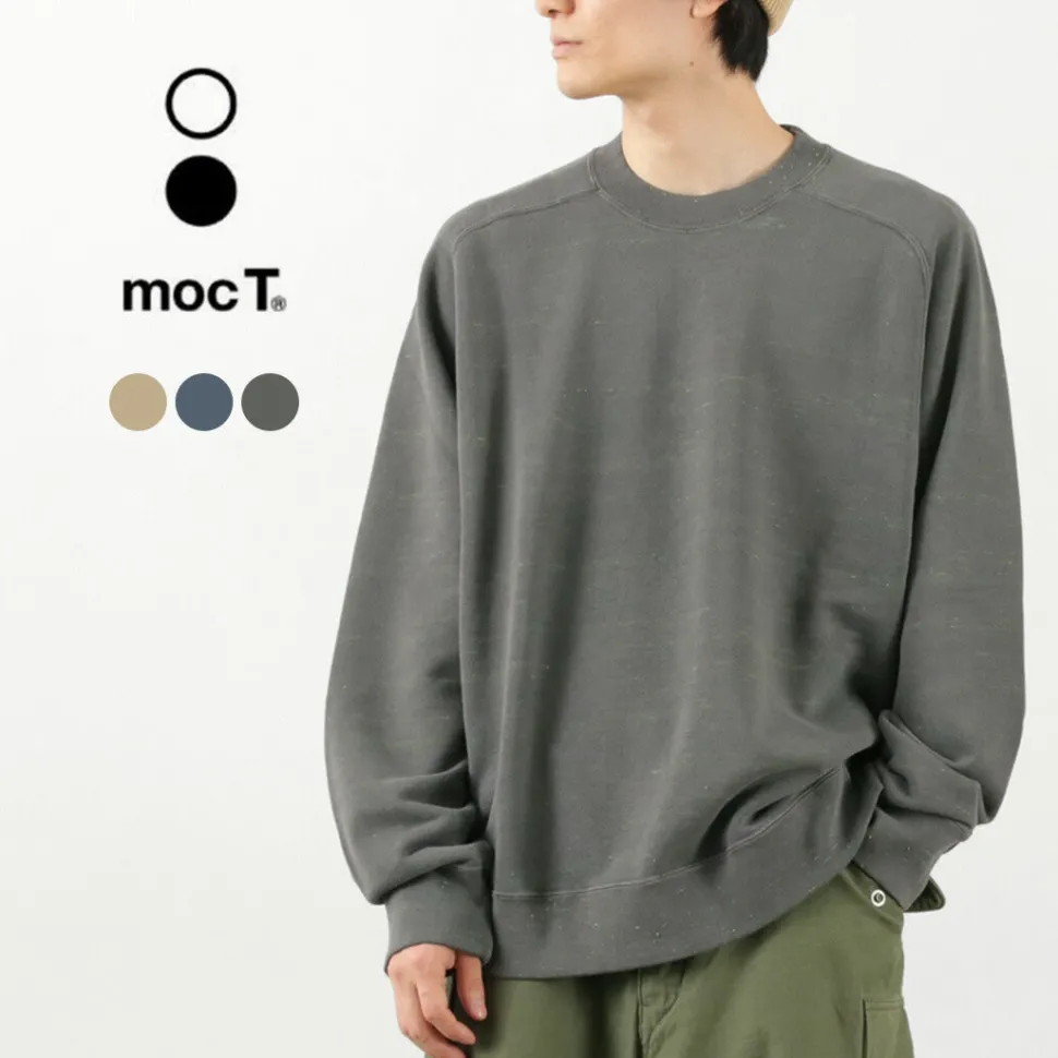 MOC T / Neon Script Loopwheel Overdyed Raglan Long Sleeve Sweatshirt