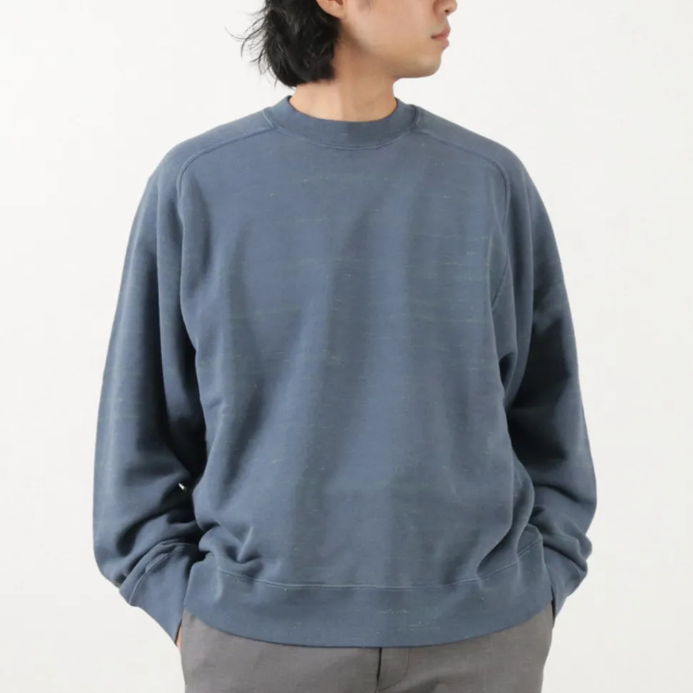 MOC T / Neon Script Loopwheel Overdyed Raglan Long Sleeve Sweatshirt