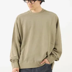 MOC T / Neon Script Loopwheel Overdyed Raglan Long Sleeve Sweatshirt