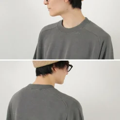 MOC T / Neon Script Loopwheel Overdyed Raglan Long Sleeve Sweatshirt